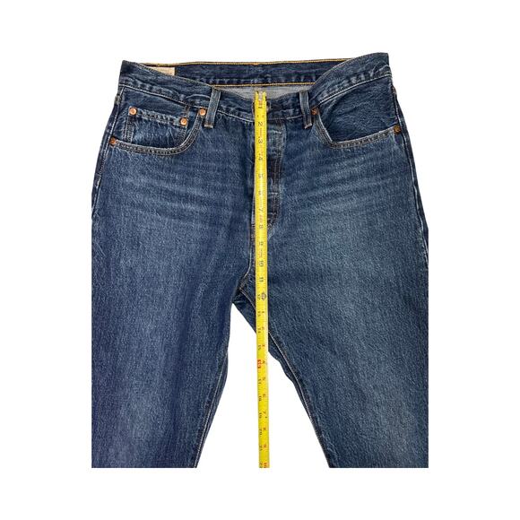 Levi’s Premium 501 Button Fly Jeans Womens W33 L30 Straight Leg 100% Cotton NWT - Picture 3 of 14